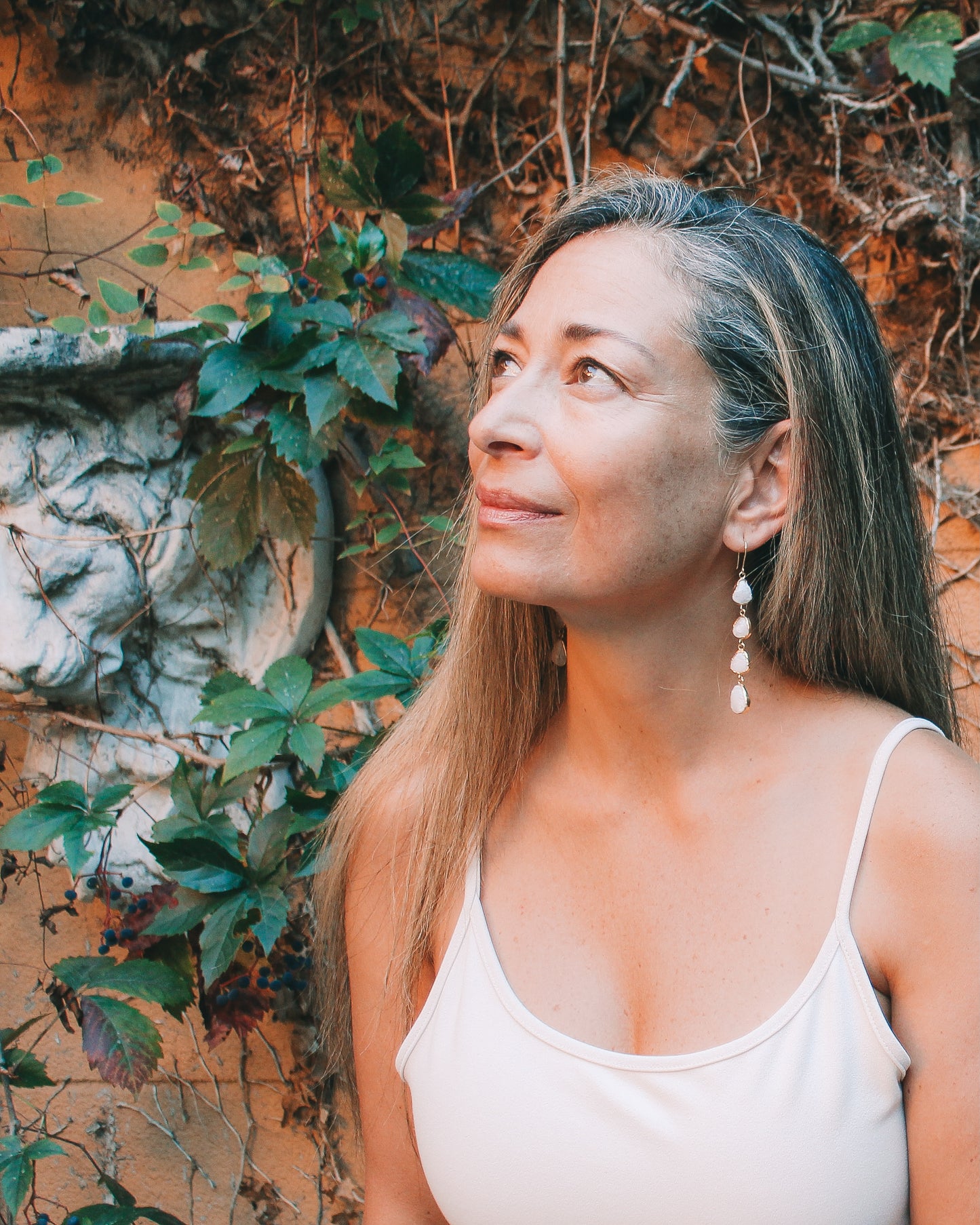 gardenia earrings - TRUVAI